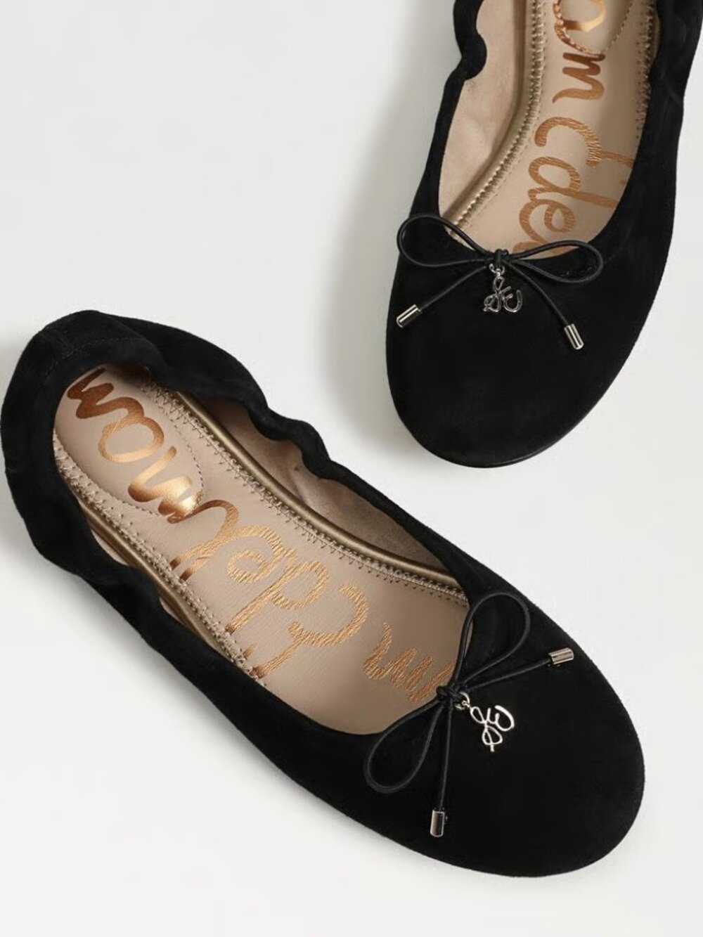 Sam Edelman Felicia black suede ballet flat sz 9